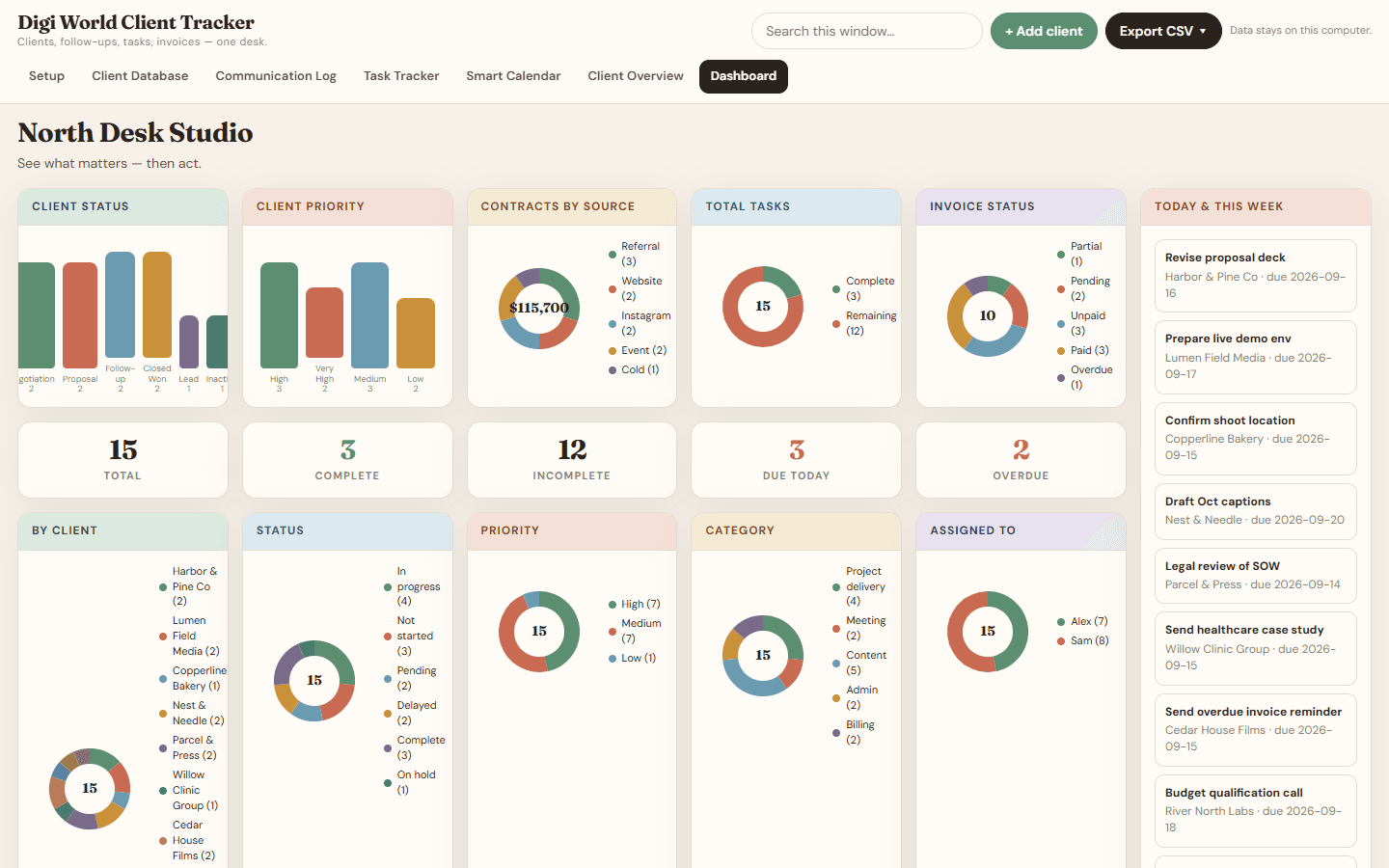 Client Tracker Digi World