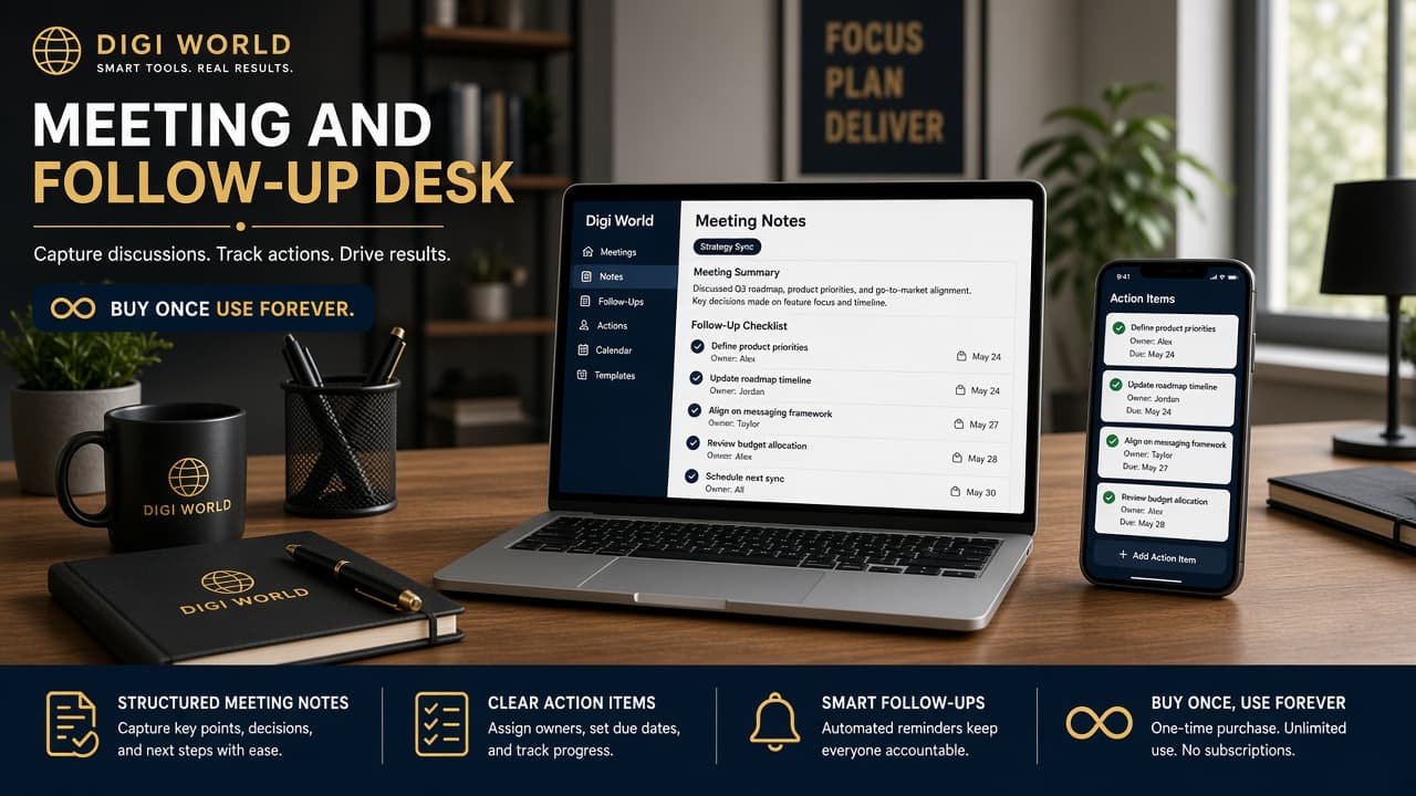 Meeting & Follow-up Desk